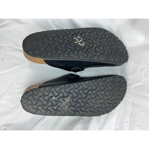 Birkenstock Boston Smooth Black Faux Leather size M12 / 45 EU - Picture 5 of 7
